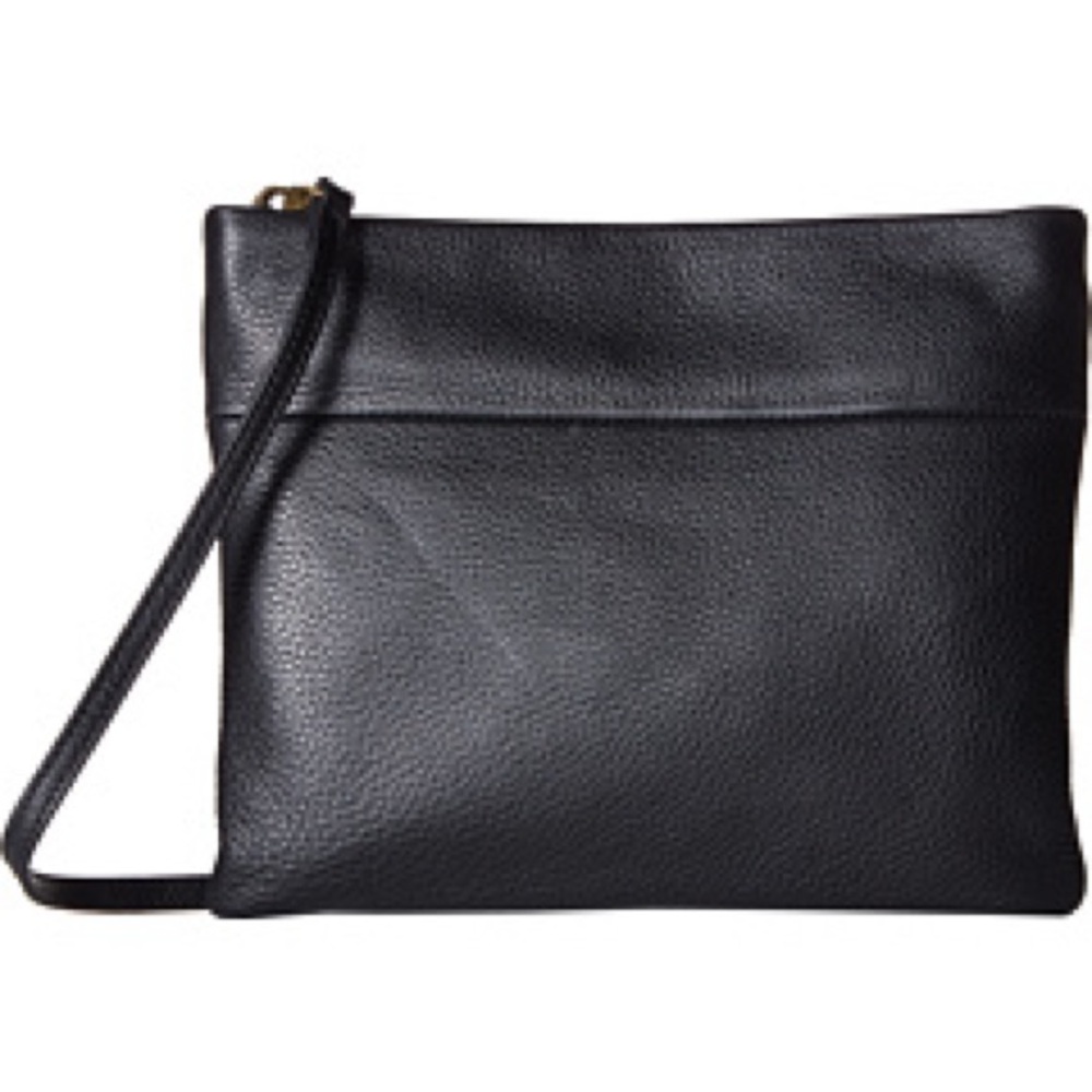 The Sak “Tommy” Convertible Clutch/Crossbody in Black Leather